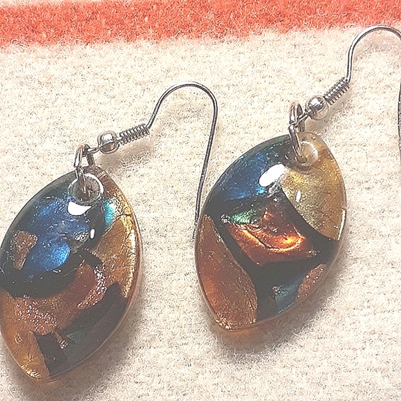 4 for $25- Handmade Glass Jewelry Harlequin Set. - Picture 2 of 11